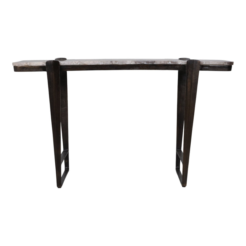 54" Rolla Smoky Quartz Top Console Table - Al Rugaib Furniture