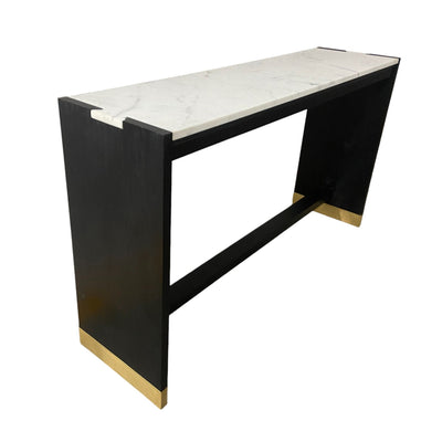 54" Walker Acacia Wood Console, Black - Al Rugaib Furniture