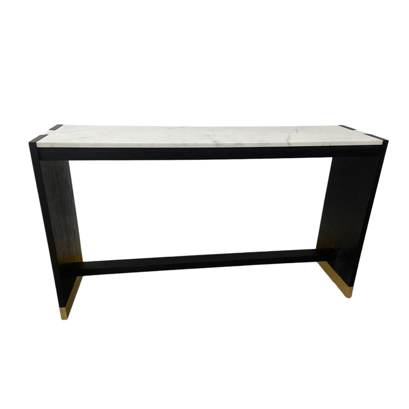 54" Walker Acacia Wood Console, Black - Al Rugaib Furniture