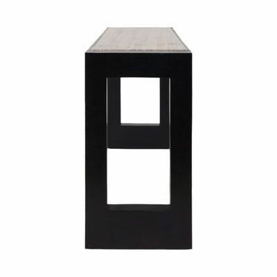 54" Wenston Acacia Wood Console, Brown - Al Rugaib Furniture