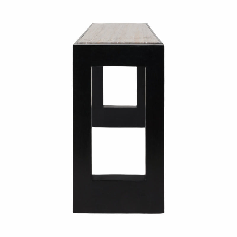 54" Wenston Acacia Wood Console, Brown - Al Rugaib Furniture