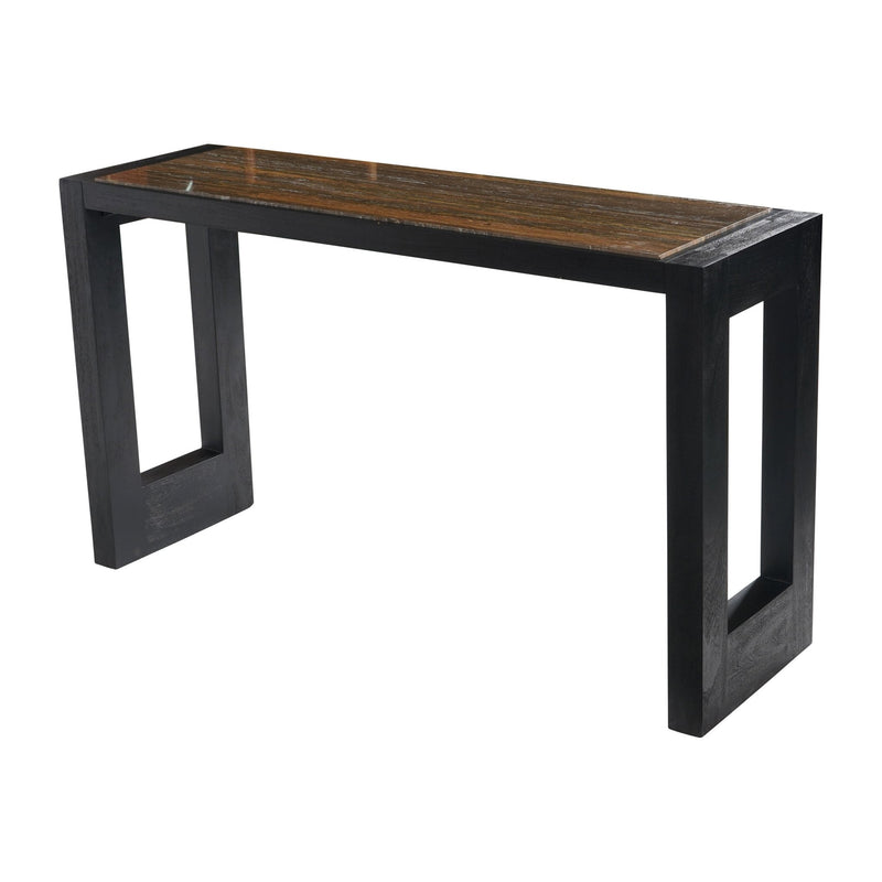 54" Wenston Acacia Wood Console, Brown - Al Rugaib Furniture