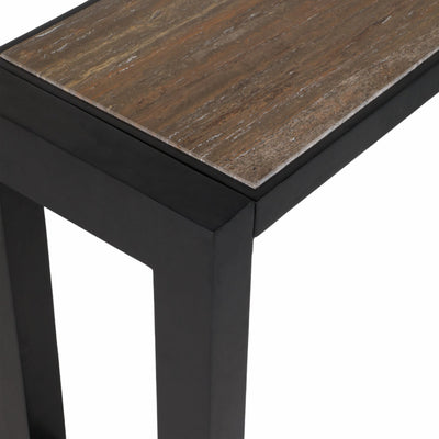 54" Wenston Acacia Wood Console, Brown - Al Rugaib Furniture