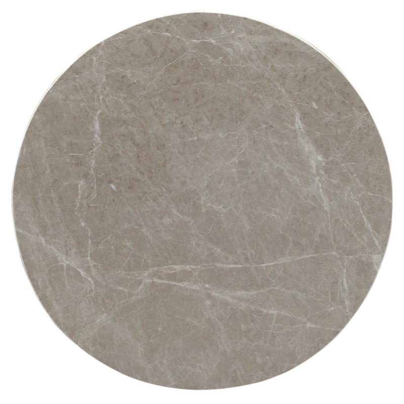 ROUND END TABLE/ MARBLE TOP