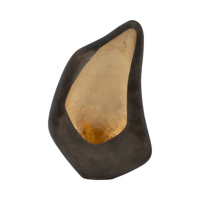 METAL, 16 LEAF FLOOR VOTIVE HOLDER, GOLD