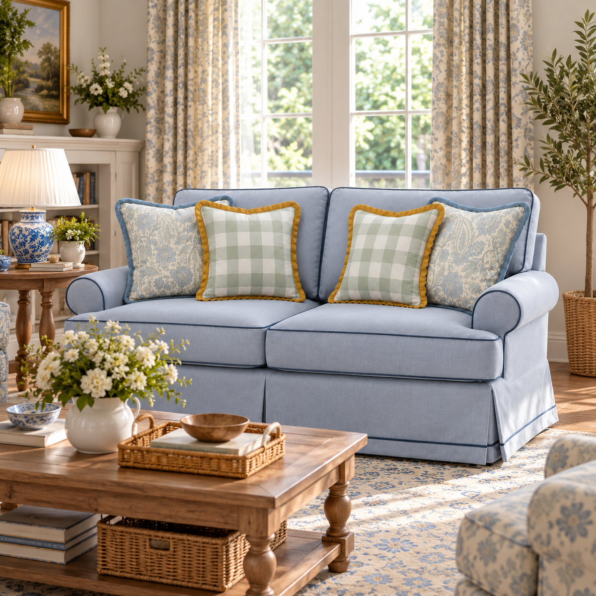 CountrySide blue by Noof Alaboudi Love seat 150CM