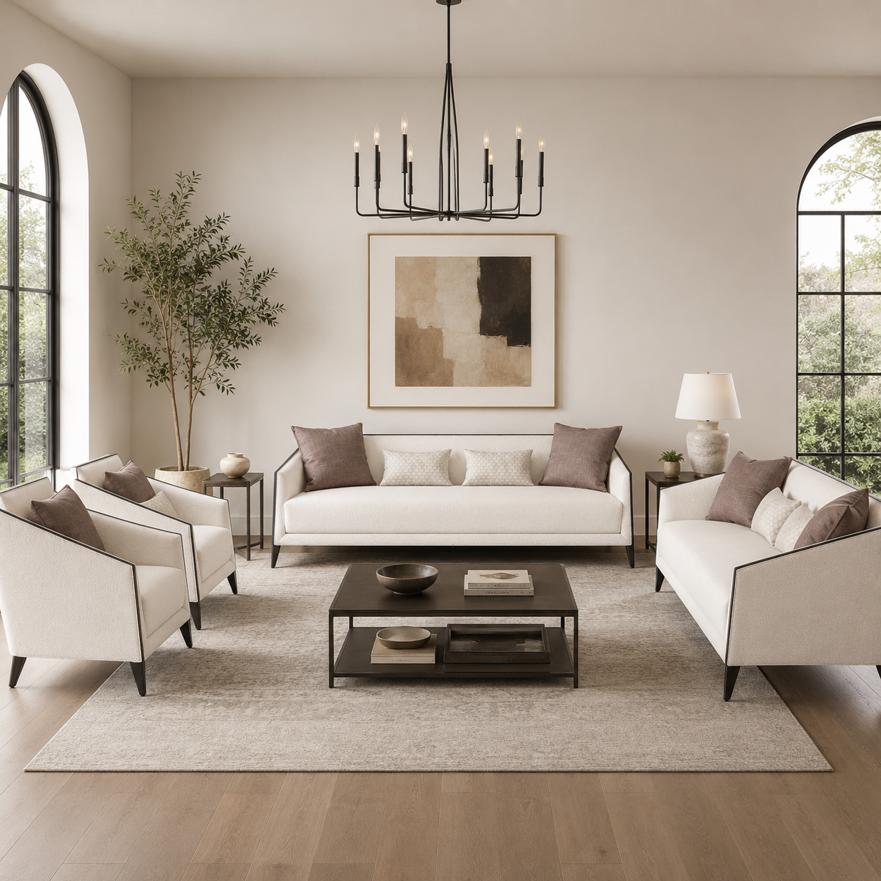 Prestige Cream Living Room Set