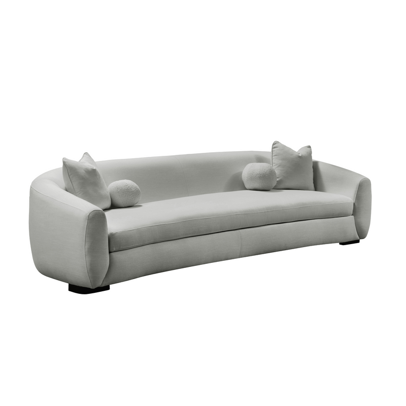 Boucle Linen 5 Seater Sofa (300cm)