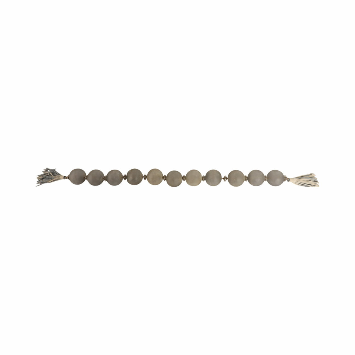 56'' Bremerton Glass Garland W Lthr Tassel Table Decors| Sagebrook Home