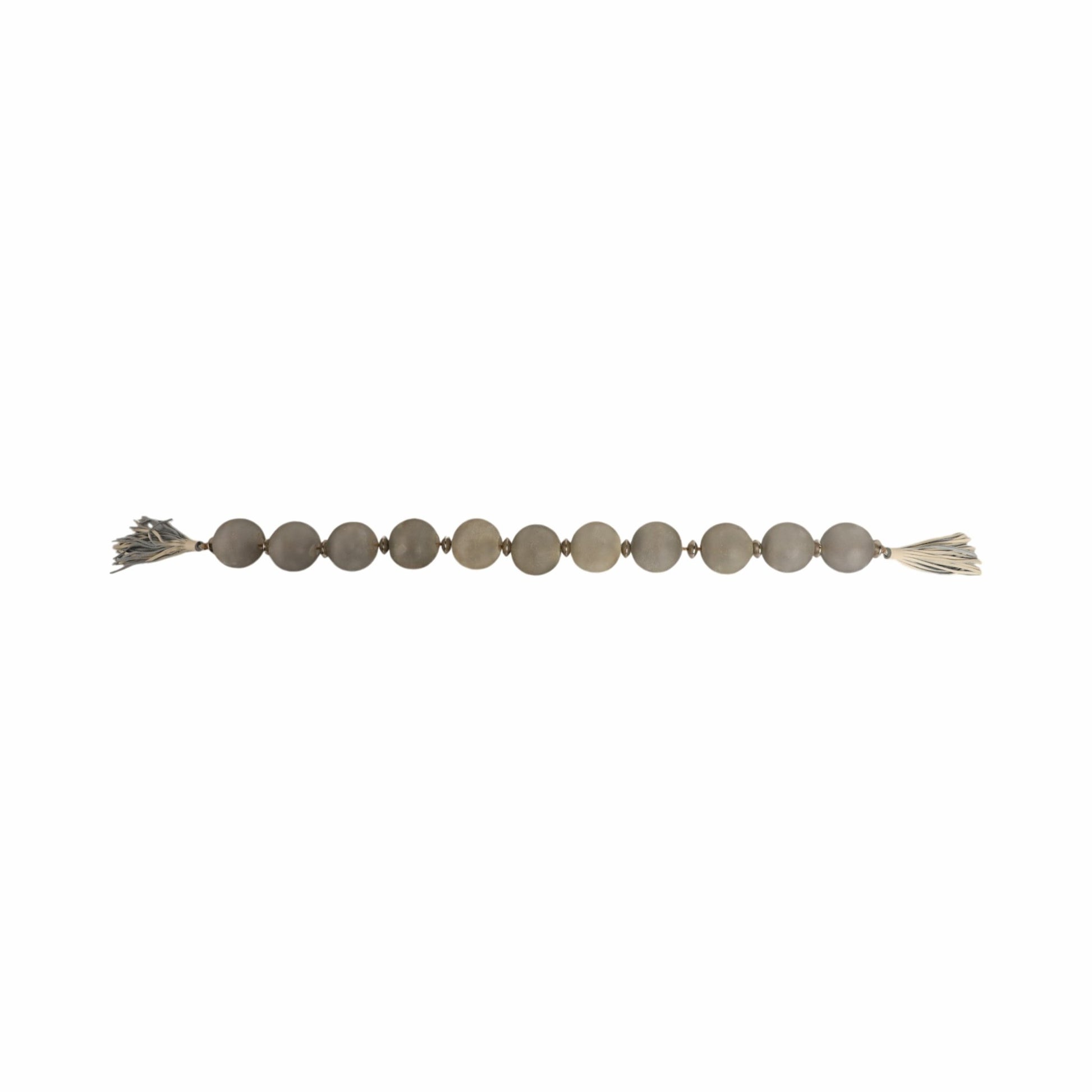 56'' Bremerton Glass Garland W Lthr Tassel Table Decors| Sagebrook Home