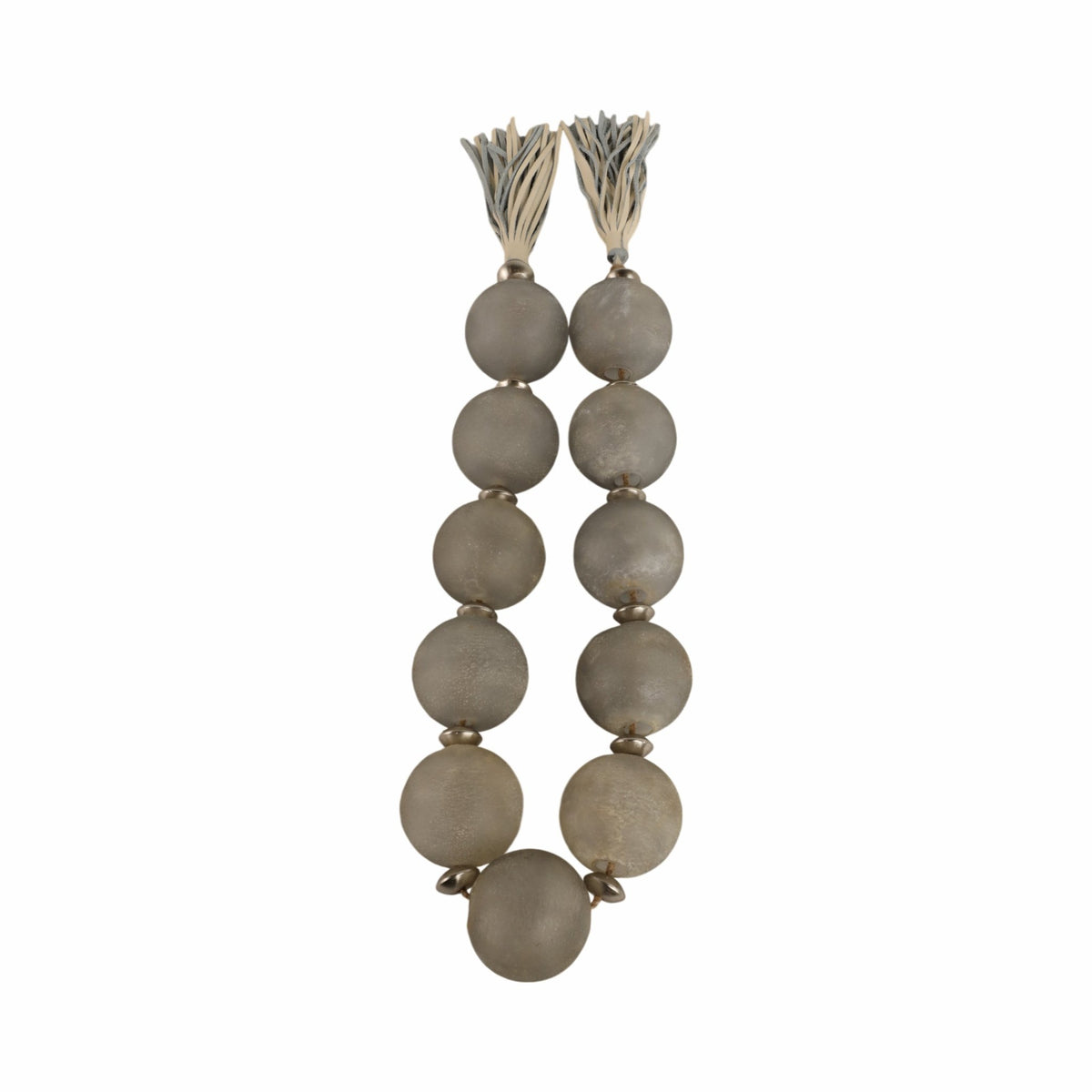 56'' Bremerton Glass Garland W Lthr Tassel Table Decors| Sagebrook Home