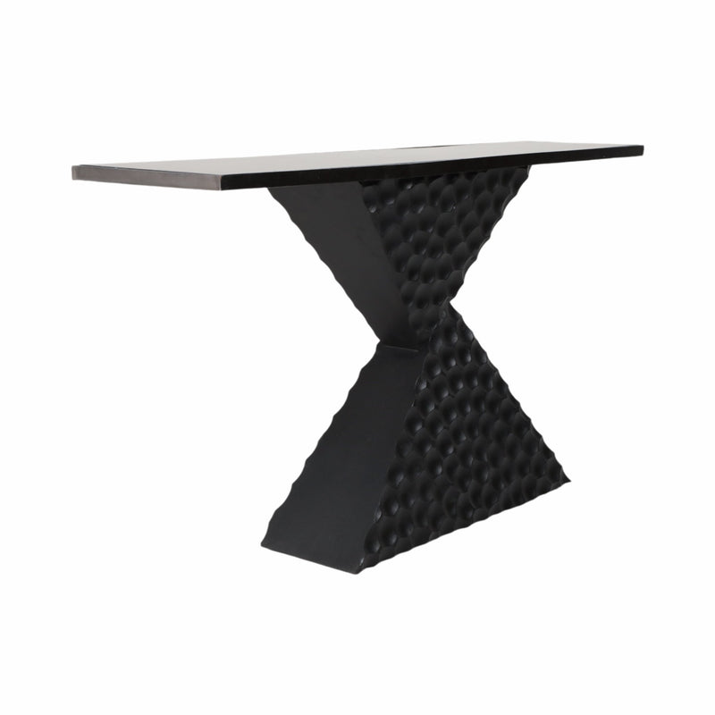 56" Liana Black Console Table, Kd - Al Rugaib Furniture