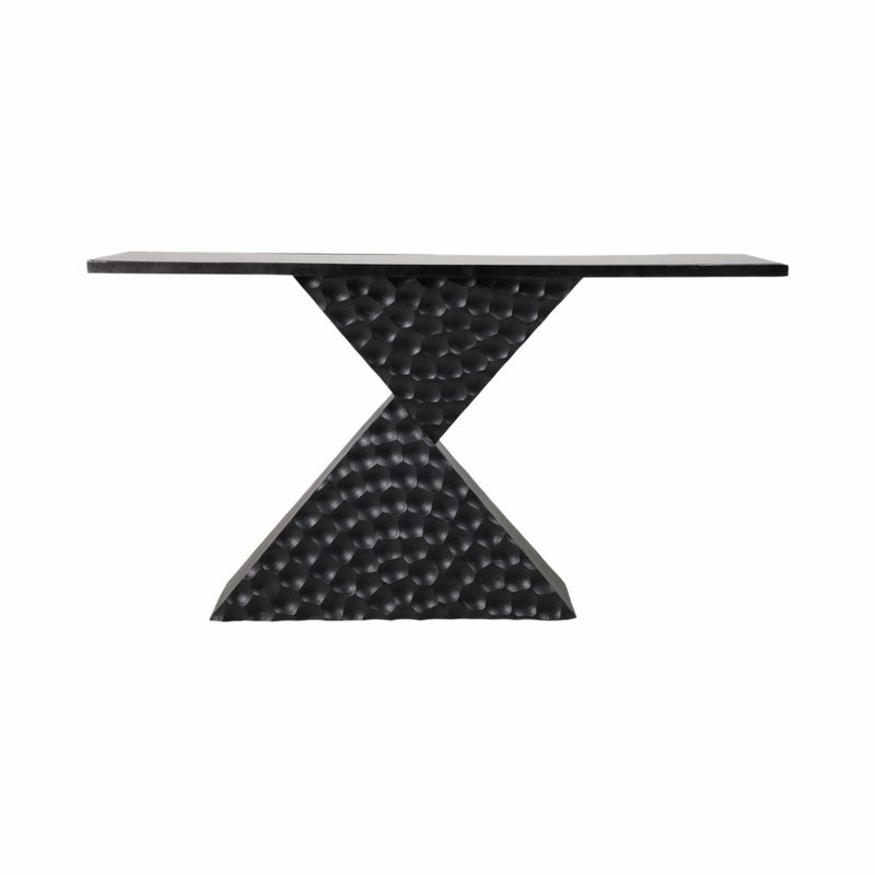 56" Liana Black Console Table, Kd - Al Rugaib Furniture