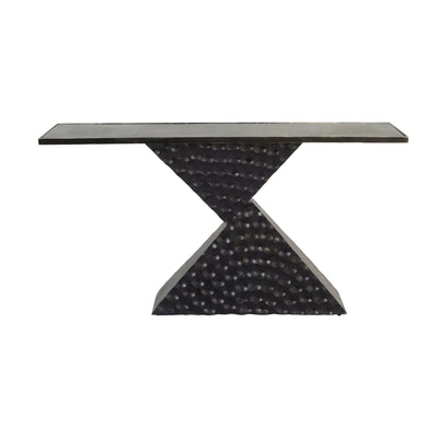 56" Liana Black Console Table, Kd - Al Rugaib Furniture