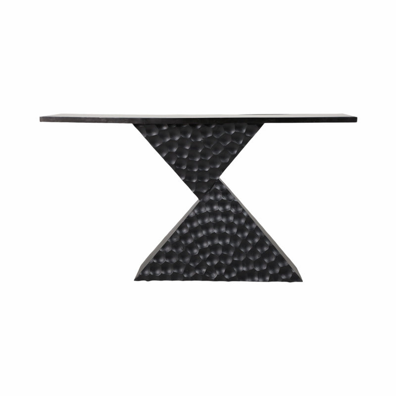 56" Liana Black Console Table, Kd - Al Rugaib Furniture