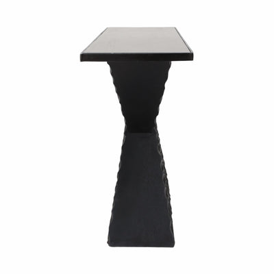 56" Liana Black Console Table, Kd - Al Rugaib Furniture