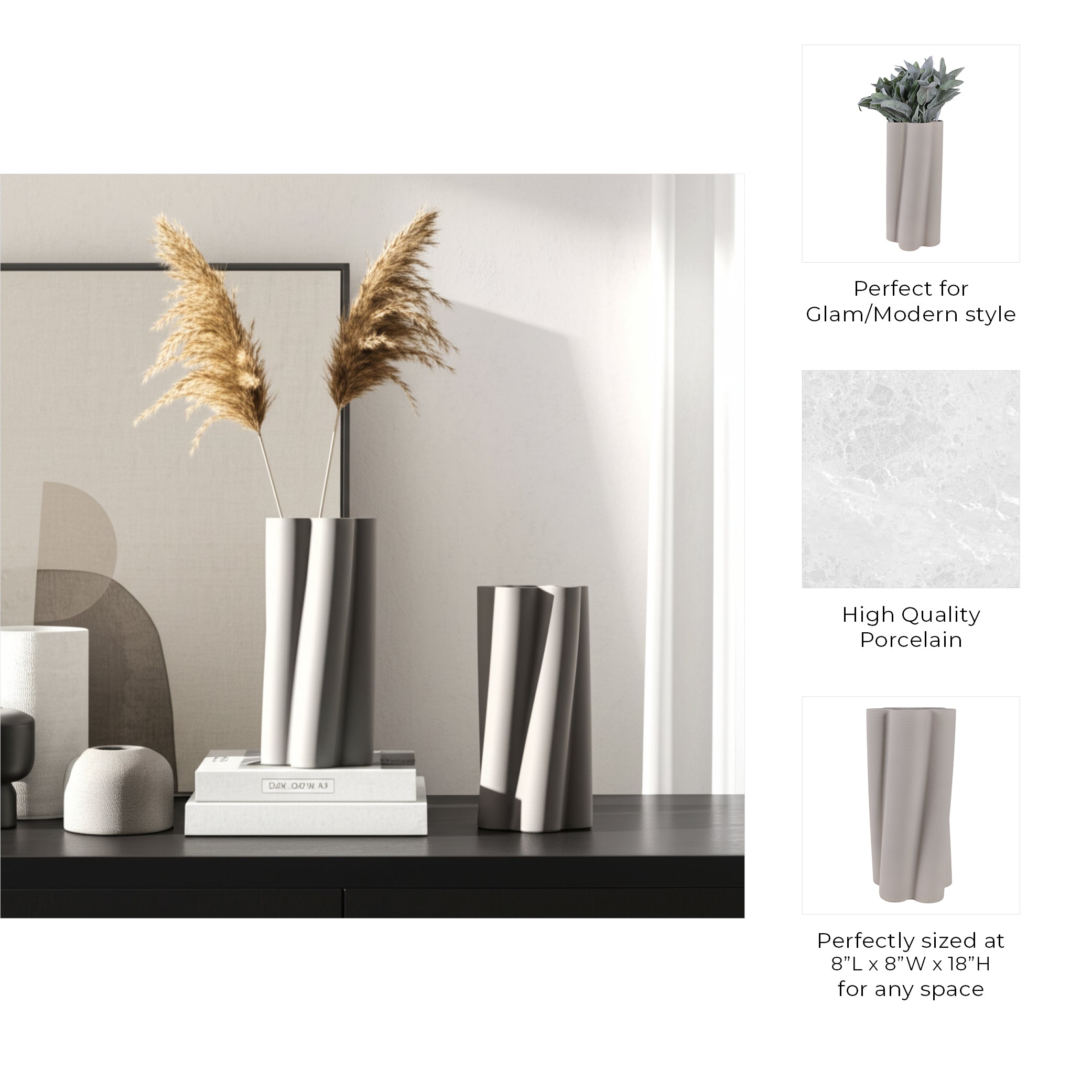 مزهرية الاندماج المطبوعة ثلاثية الأبعاد Convergence 3d Printed Vase