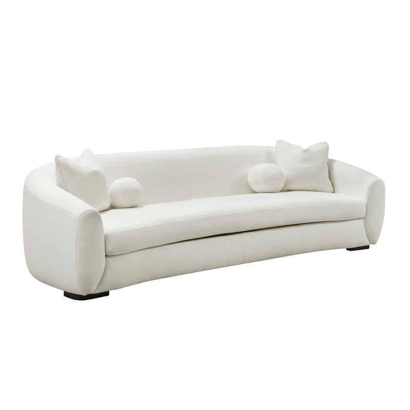 Boucle Linen 5 Seater Sofa