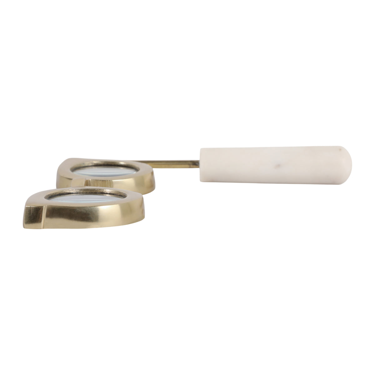 9" Shimon Magnifying Glasses W/wht Marble Handle