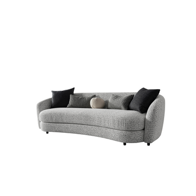 Jamie Grey Boucle 4 Seater Sofa (264cm)