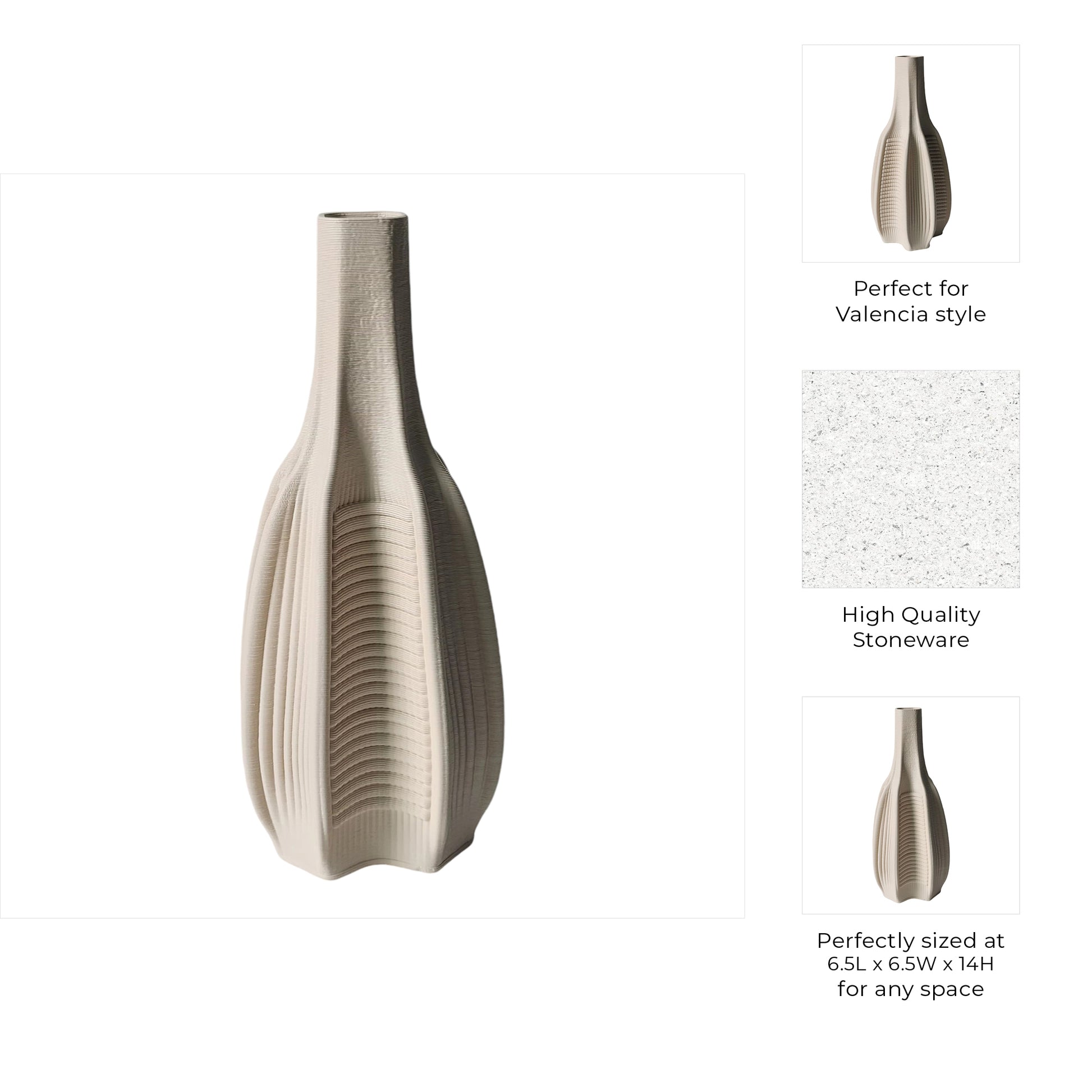 مزهرية ترافورد المطبوعة ثلاثية الأبعاد Trafford 3d Printed Vase