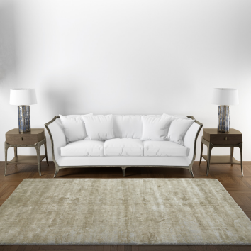 RUDA wavy beige and white Rug