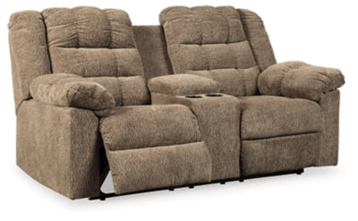 DBL REC LOVESEAT W/CONSOLE