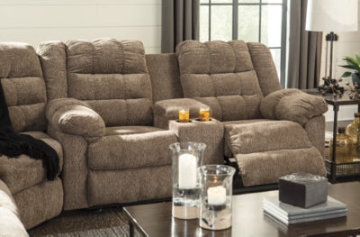DBL REC LOVESEAT W/CONSOLE