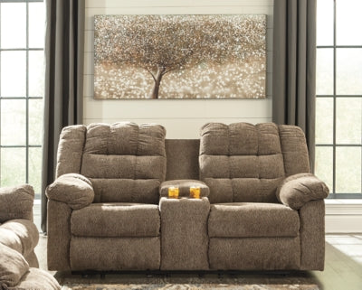 DBL REC LOVESEAT W/CONSOLE