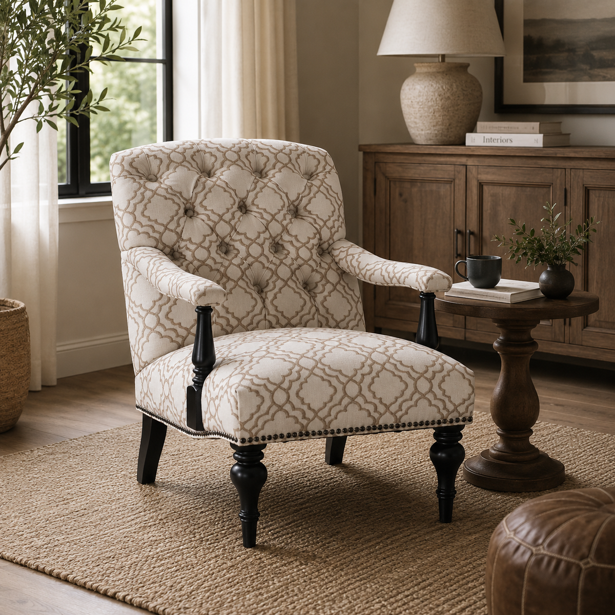 Classic Beige Patterned chair
