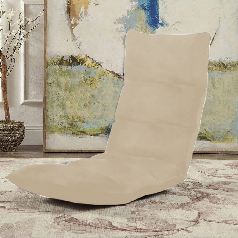 Picnic Velvet Foldable Floor Chair - 120x50x15 cm