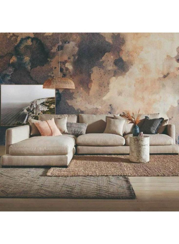 Royal | Vintage Charm L-Shape Sofa - Beige - 85x160x300x80 cm