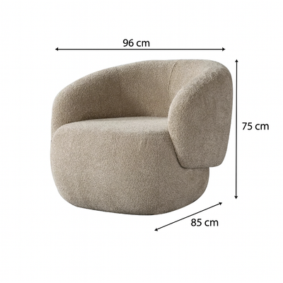 Raya Beige Accent Chair