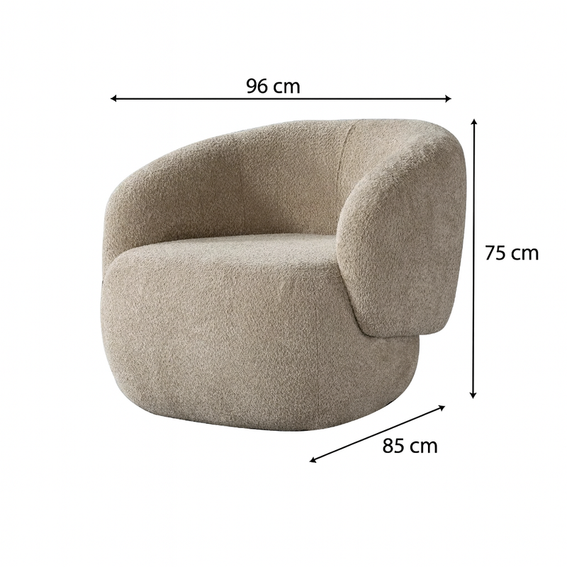 Raya Beige Accent Chair