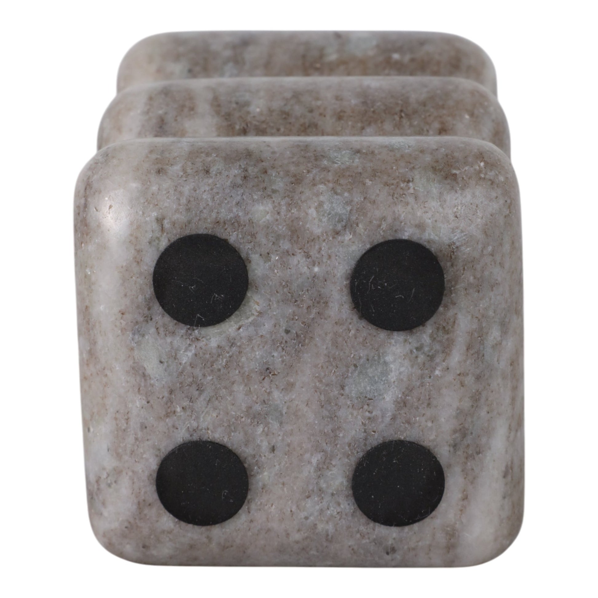 5x3" Curvy Marble Taper Holder, Beige Candle Holders| Sagebrook Home