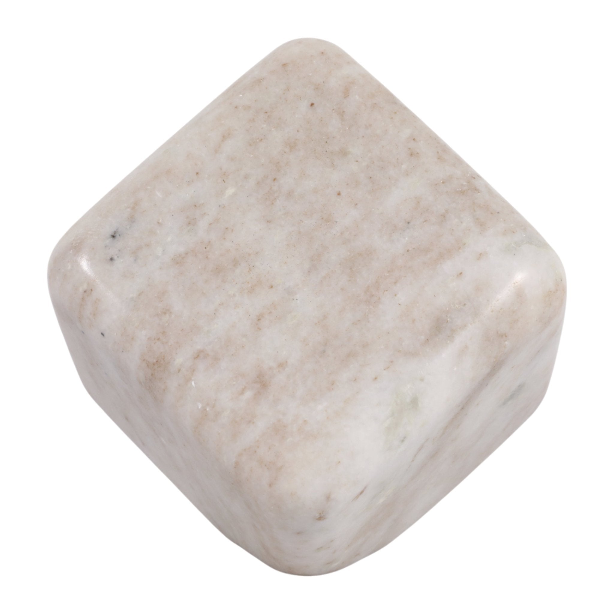5x5" Marble Cube Orb, Beige Table Decors| Sagebrook Home