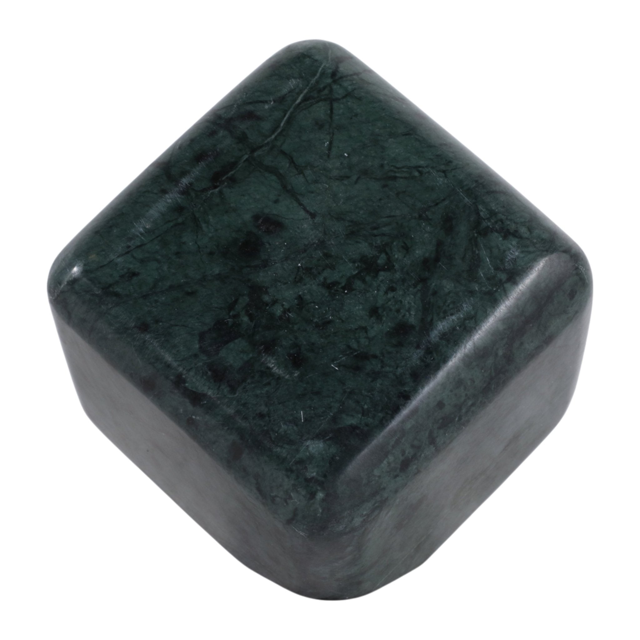 5x5" Marble Cube Orb, Green Table Decors| Sagebrook Home
