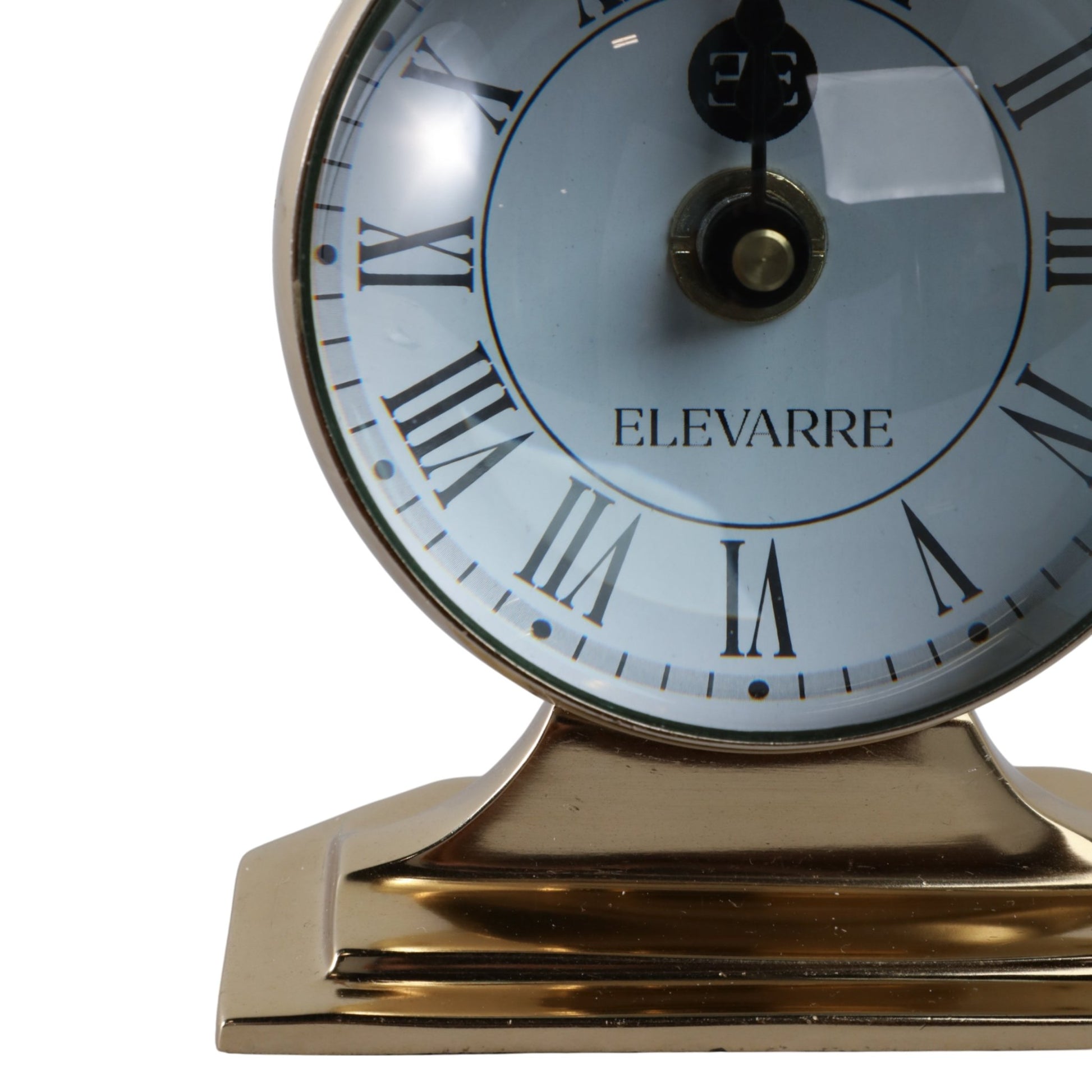 5x7 Bartoli Gold Alumnum Double Sided Desk Clock Table Decors| Sagebrook Home