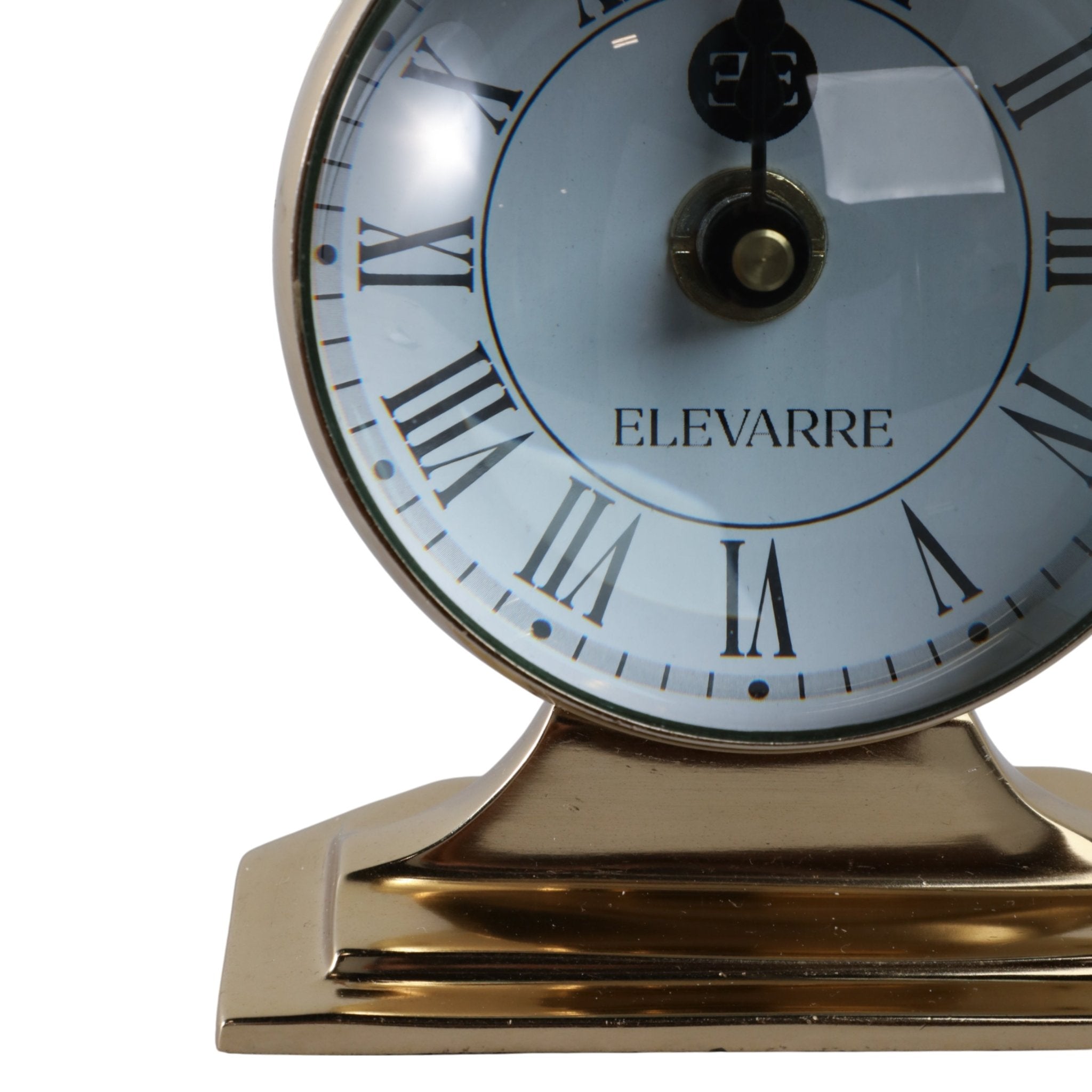 5x7 Bartoli Gold Alumnum Double Sided Desk Clock Table Decors| Sagebrook Home