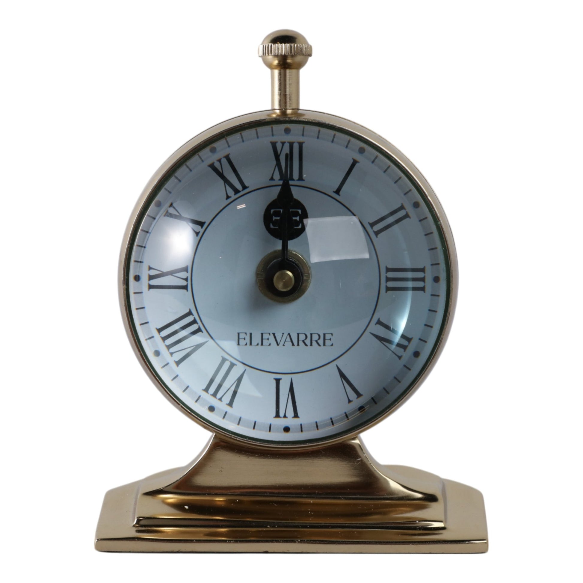5x7 Bartoli Gold Alumnum Double Sided Desk Clock Table Decors| Sagebrook Home