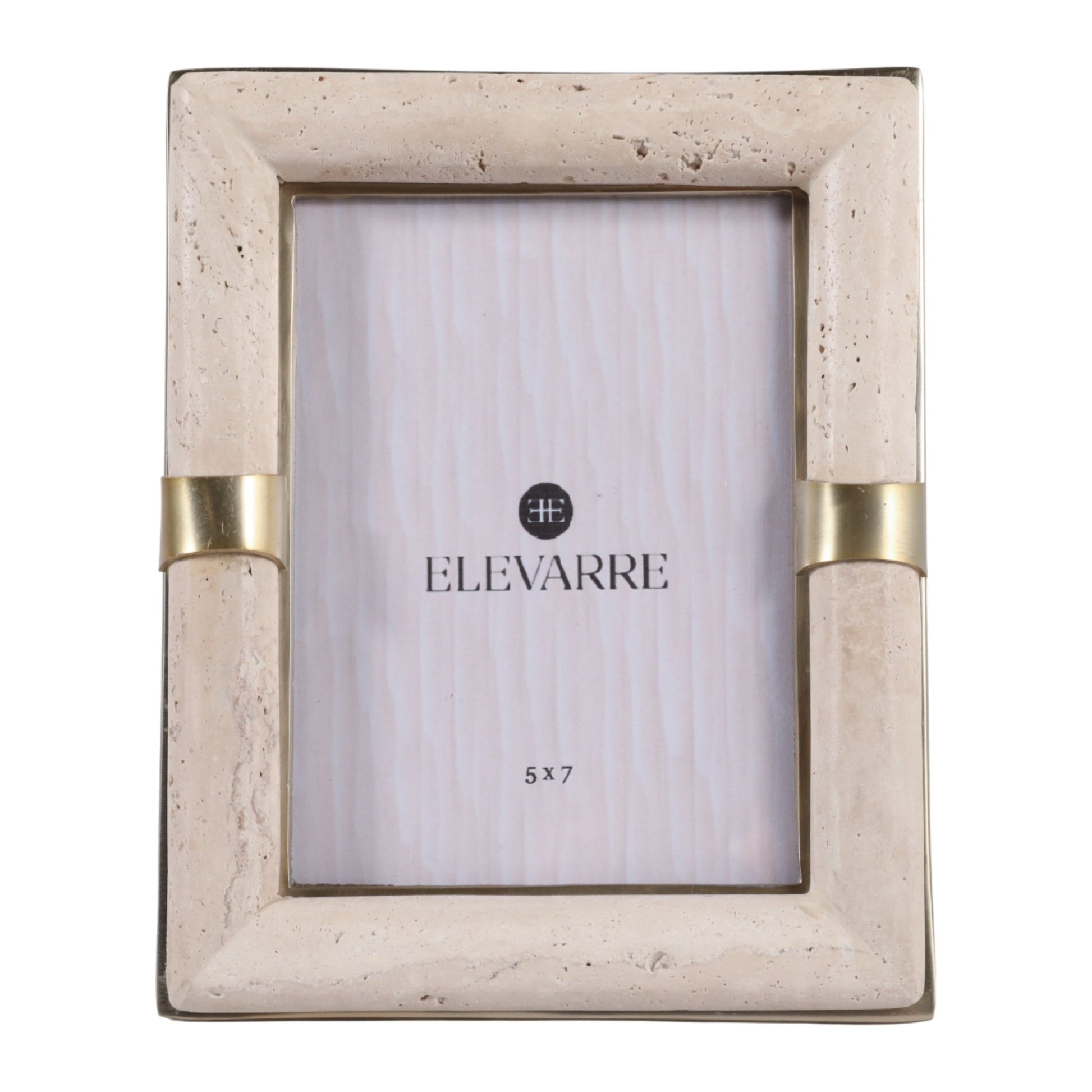 5X7 COLLASSA TRAVERTINE PHOTO FRAME, TAN Photo Frames| Sagebrook Home