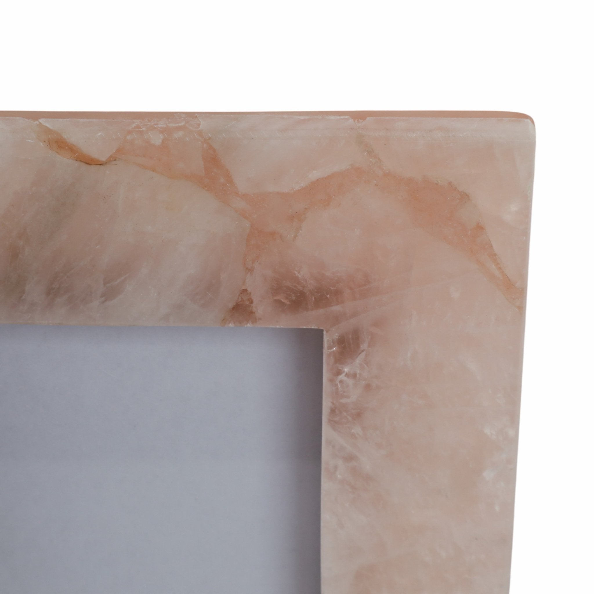 5x7 Edina Pink Quartz Photo Frame Table Decors| Sagebrook Home