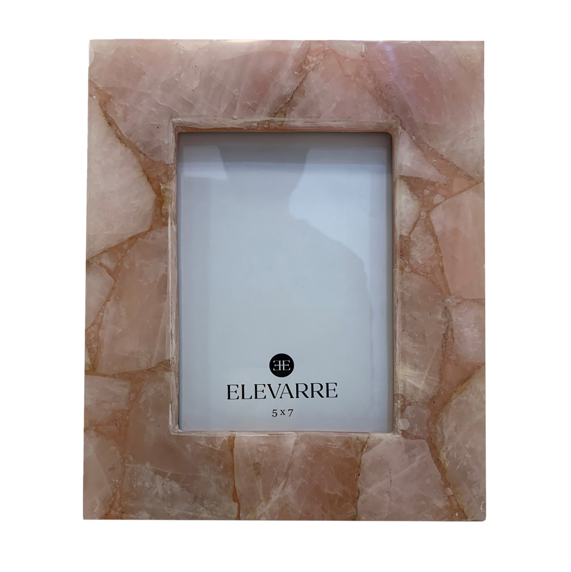 5x7 Edina Pink Quartz Photo Frame Table Decors| Sagebrook Home