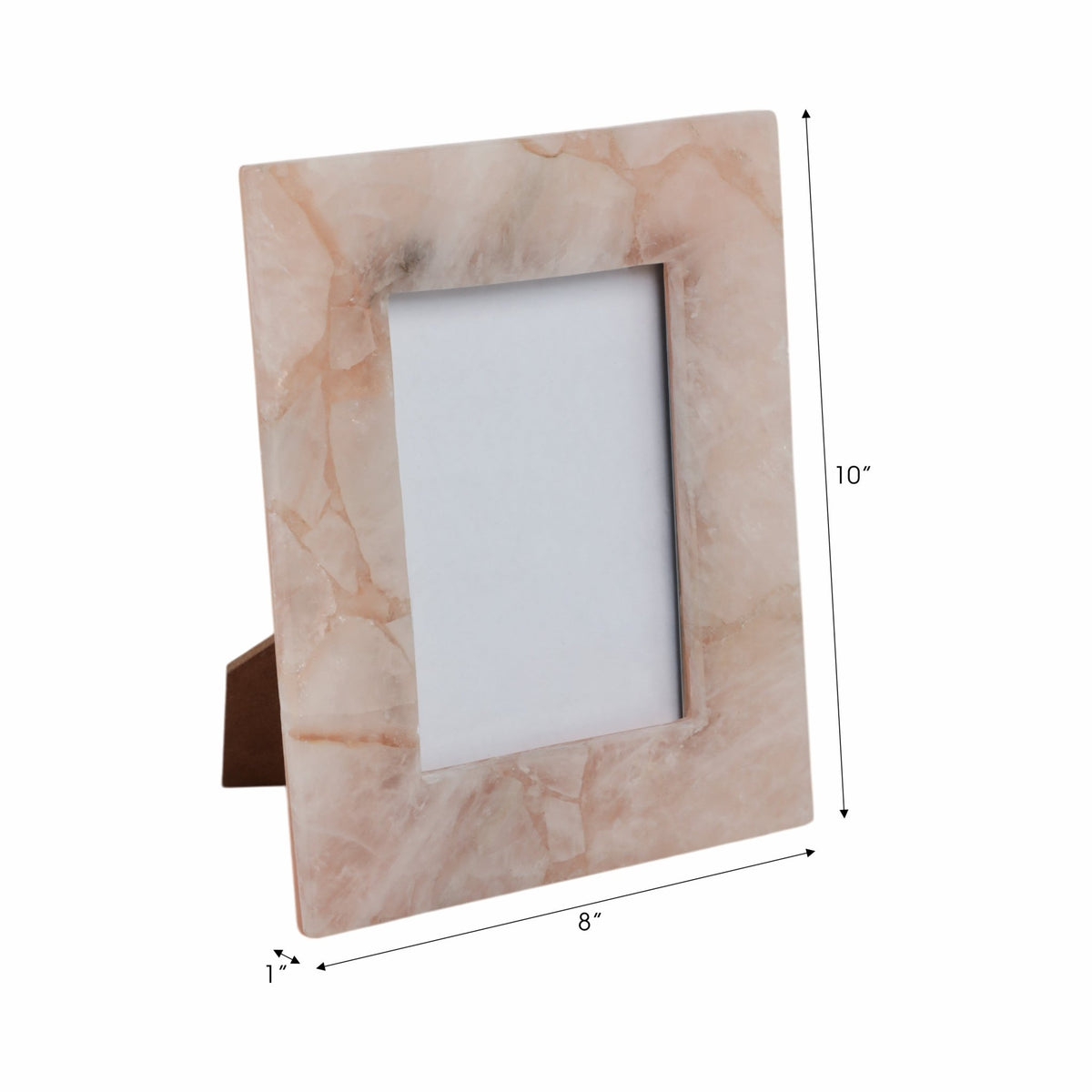 5x7 Edina Pink Quartz Photo Frame Table Decors| Sagebrook Home