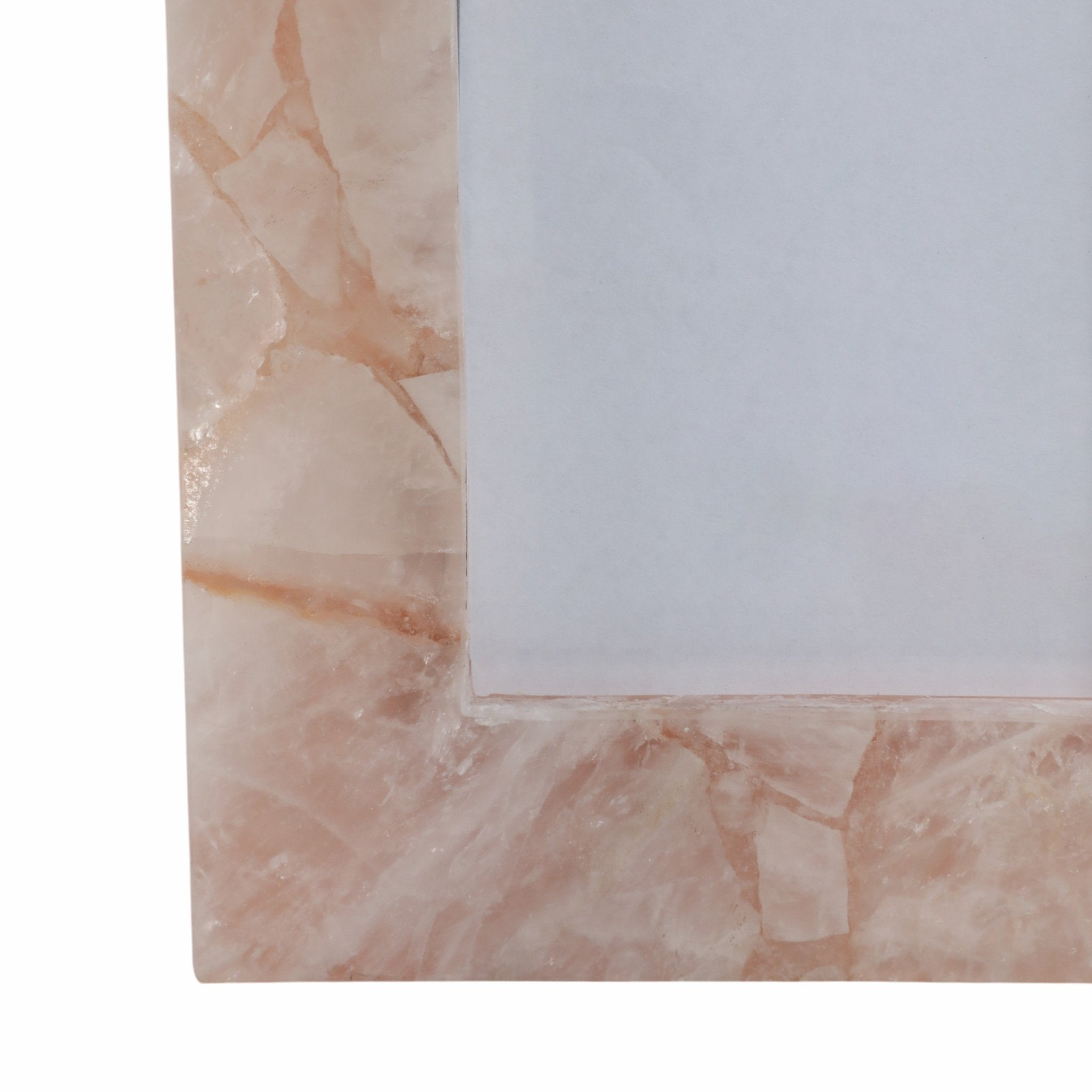 5x7 Edina Pink Quartz Photo Frame Table Decors| Sagebrook Home