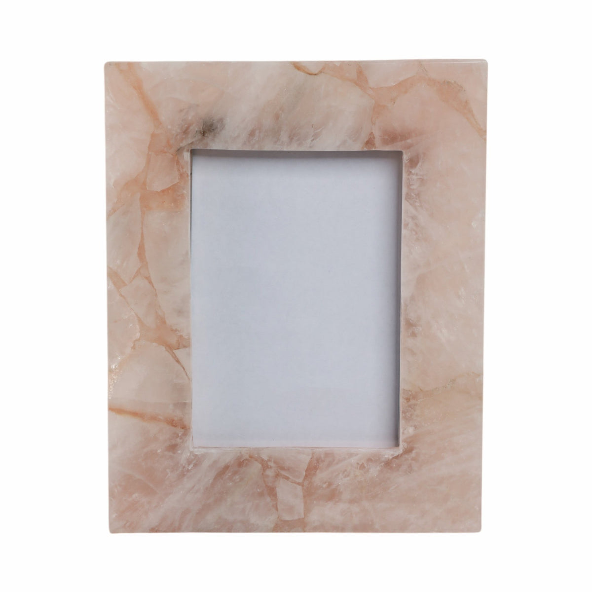 5x7 Edina Pink Quartz Photo Frame Table Decors| Sagebrook Home