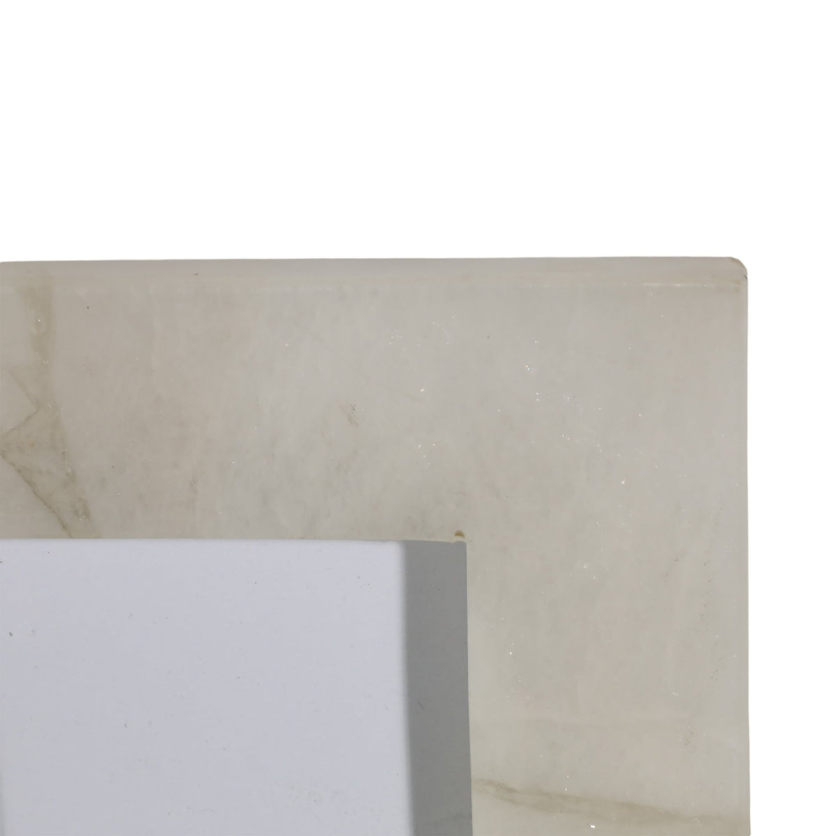 5X7 EDINA WHITE QUARTZ PHOTO FRAME Photo Frames| Sagebrook Home