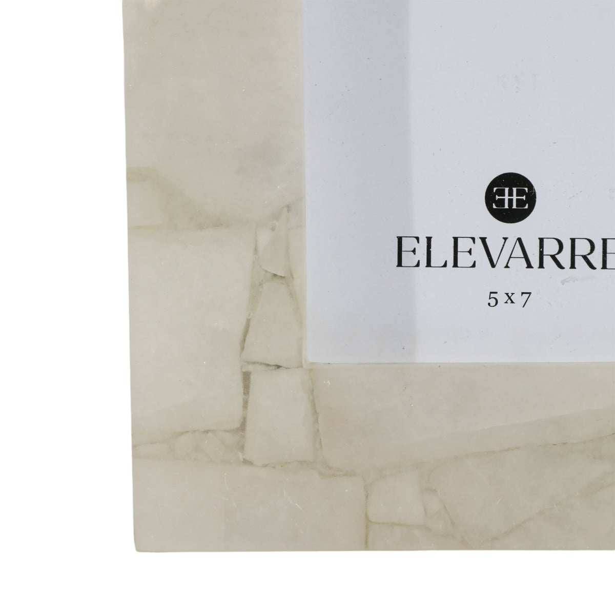 5X7 EDINA WHITE QUARTZ PHOTO FRAME Photo Frames| Sagebrook Home