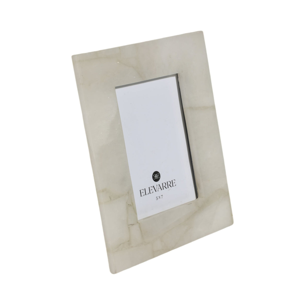5X7 EDINA WHITE QUARTZ PHOTO FRAME Photo Frames| Sagebrook Home