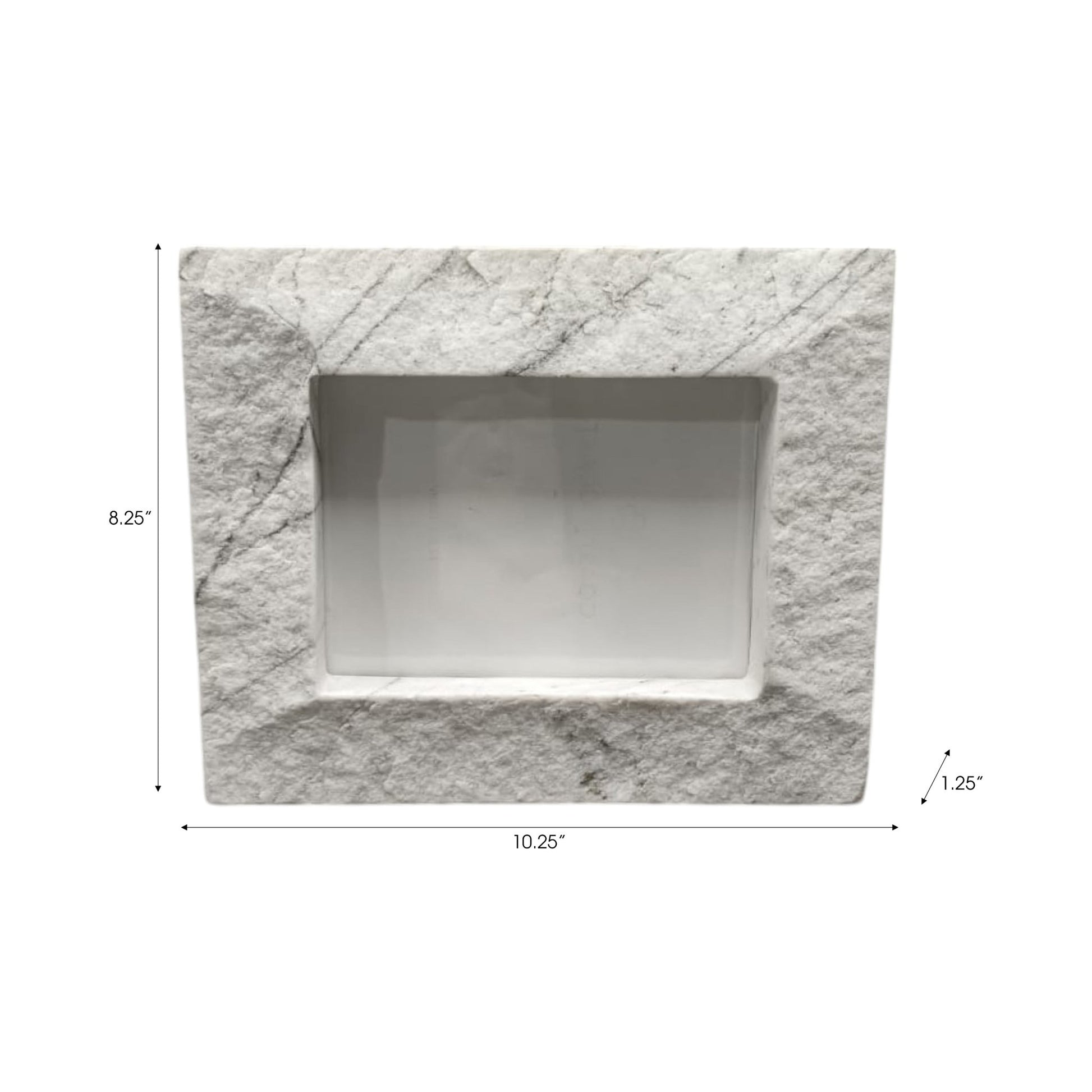 5x7 Gilgal Marble Photo Frame With Gift Box Table Decors| Sagebrook Home